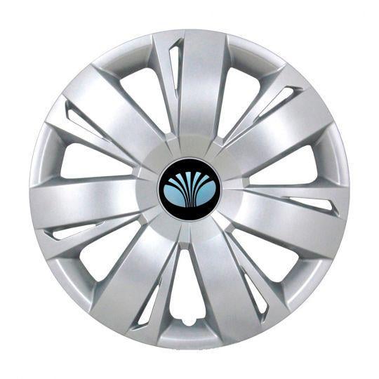 Автомобильные колпаки SKS 411 R16 с логотипом Daewoo 4 шт. Серебристый