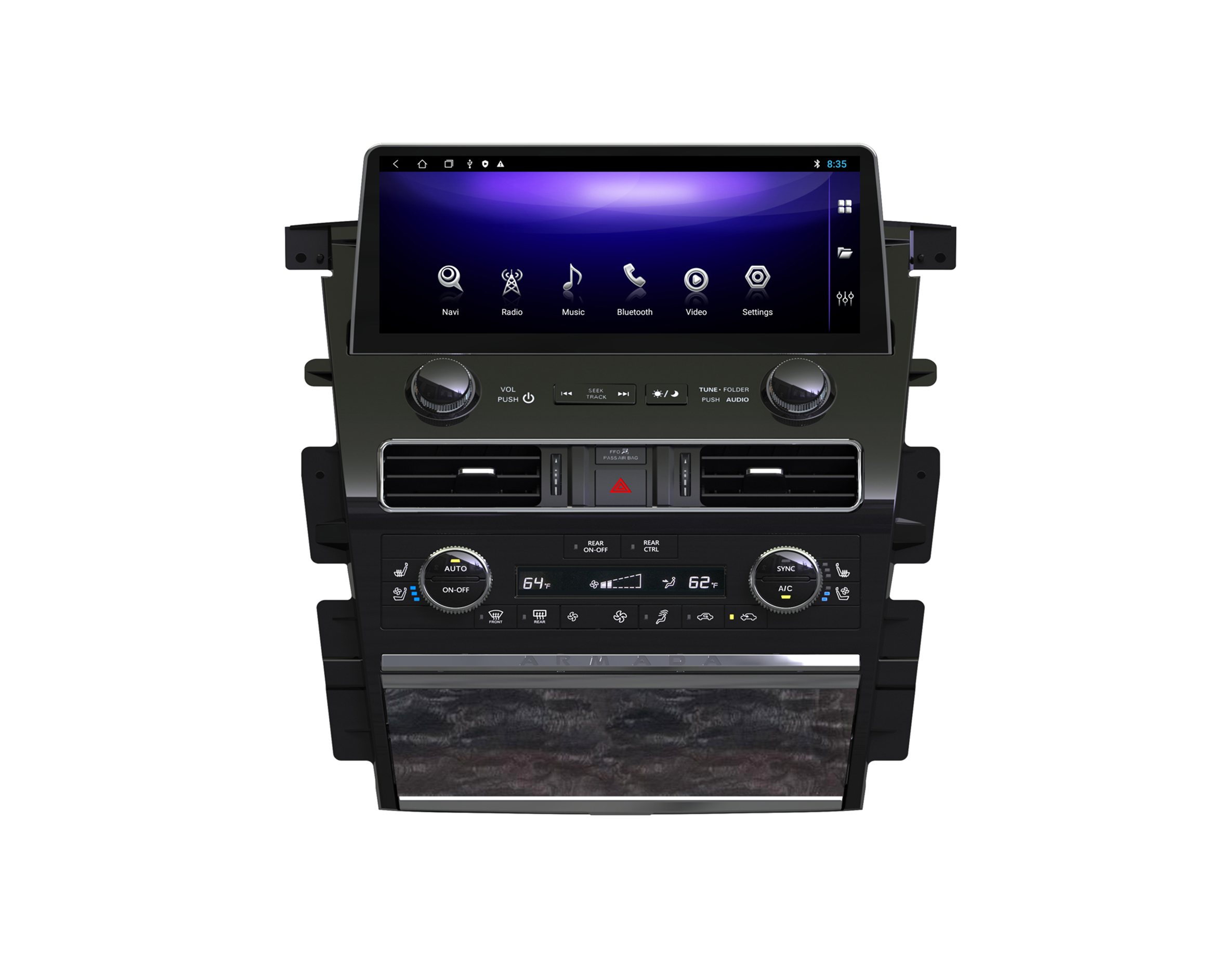 Автомагнітола штатна Torssen для Nissan Patrol/Armada Y62/QX80/QX56 2010-2020 р. 4/64+360SU 12,3" (202304645)