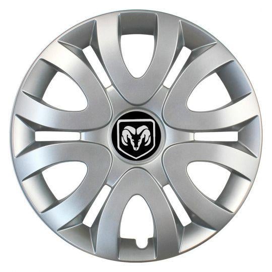 Автомобильные колпаки SKS 330 R15 с логотипом Dodge 4 шт. Серебристый