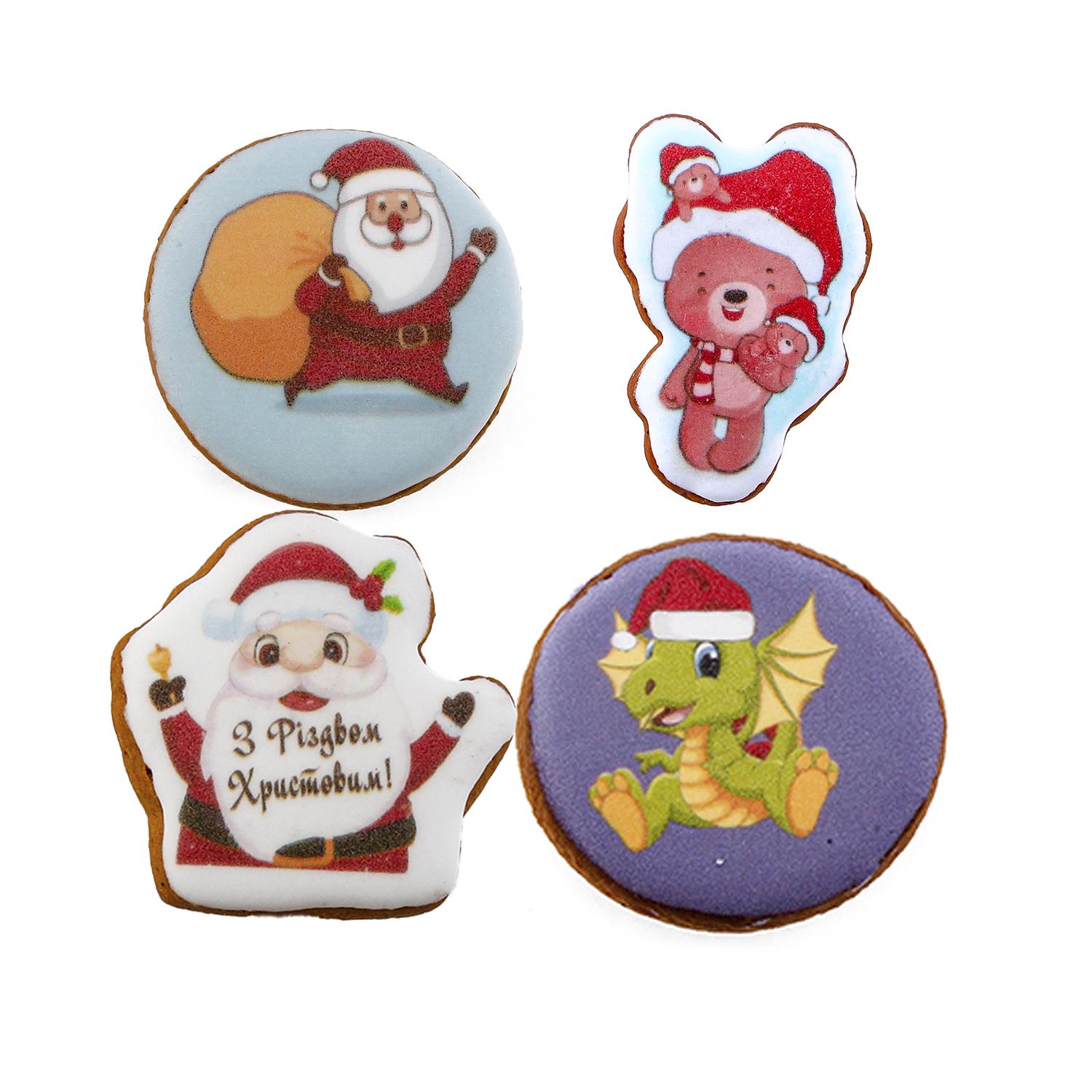 Набор подарочныйдетский Крафт Печиво Коробочка веселых праздников 80 г