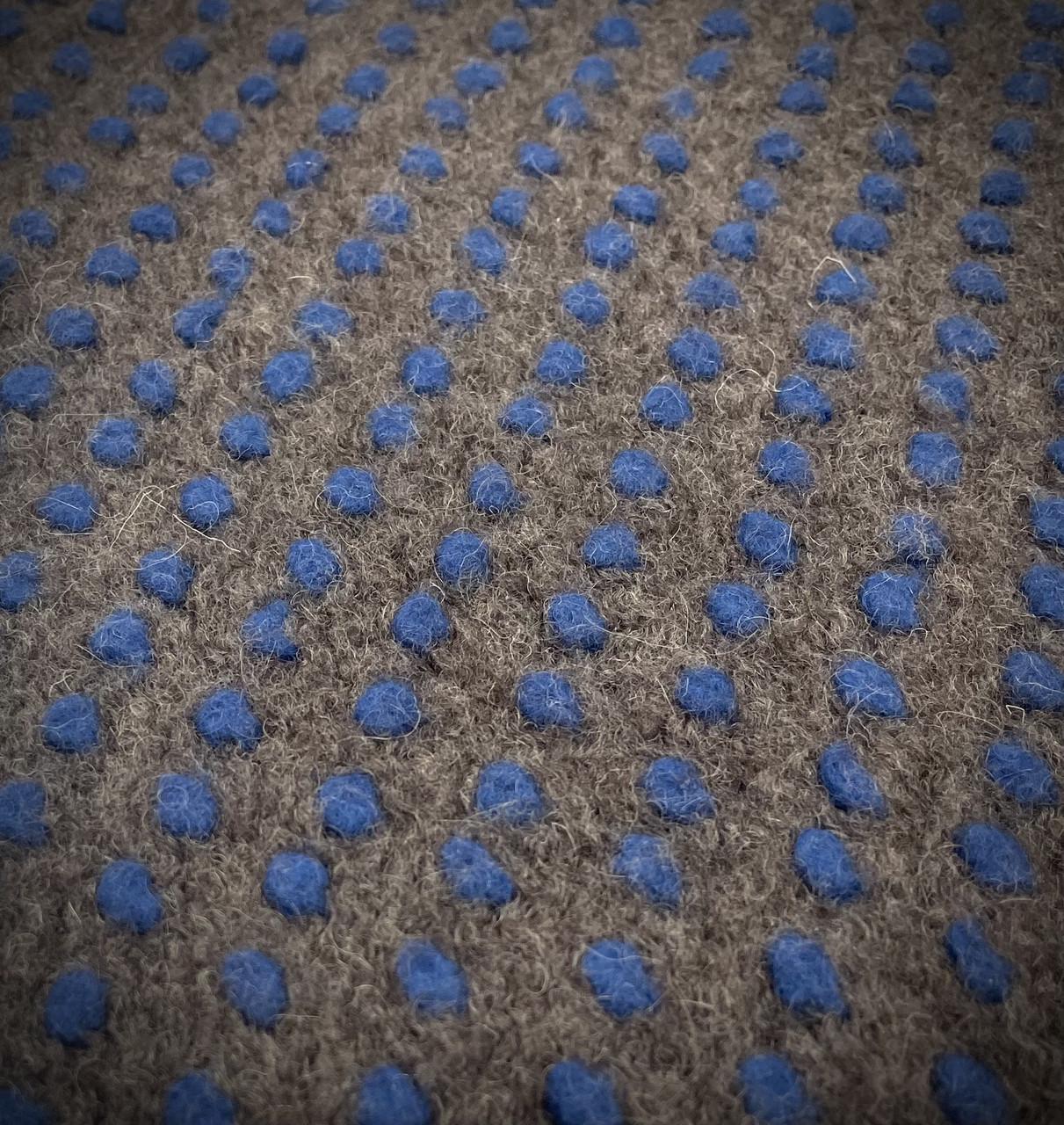 Ткань пальтовая шерсть Серый в горошек (24757945) - фото 2