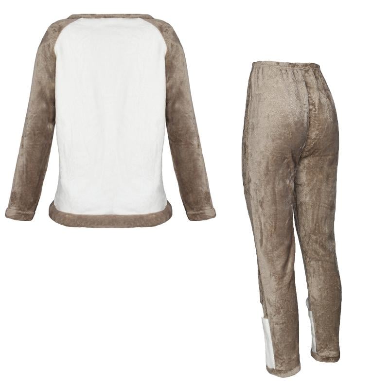 Пижама женская теплая махровая Bear M White - фото 5 Пижама женская теплая махровая Bear M White - фото 5