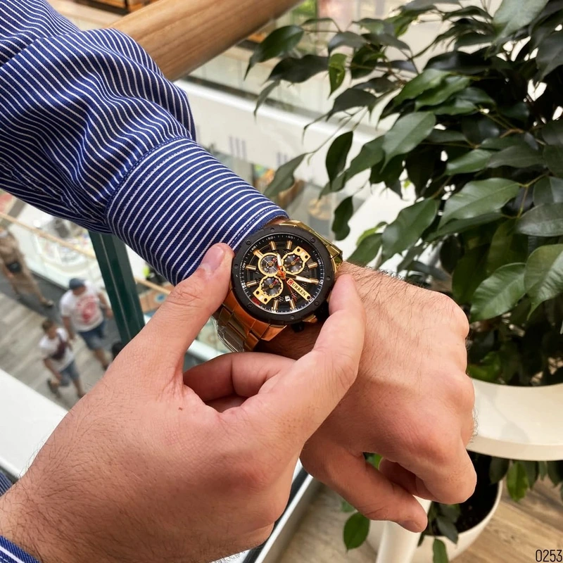 Наручний годинник Curren 8336 Gold/Black - фото 8 Наручний годинник Curren 8336 Gold/Black - фото 8