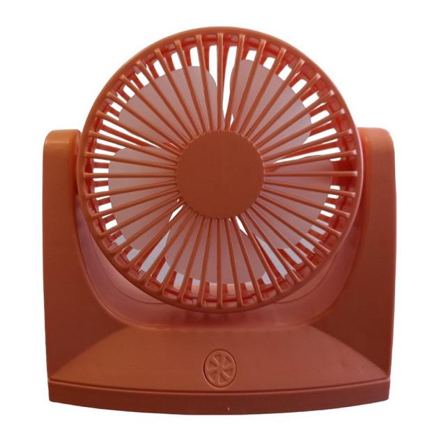 Вентилятор настільний акумуляторний DianDi Mini Fan DD5575 із USB-зарядкою Рожевий