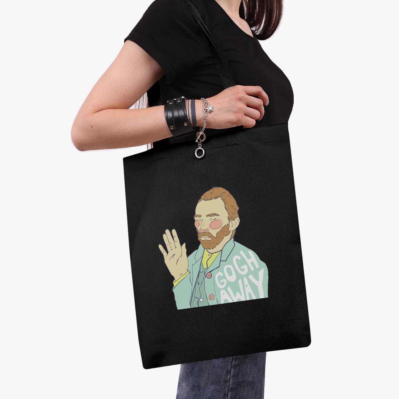 Еко сумка шоппер Vincent van Gogh 41x35 см Чорний (9227-2949-BK)