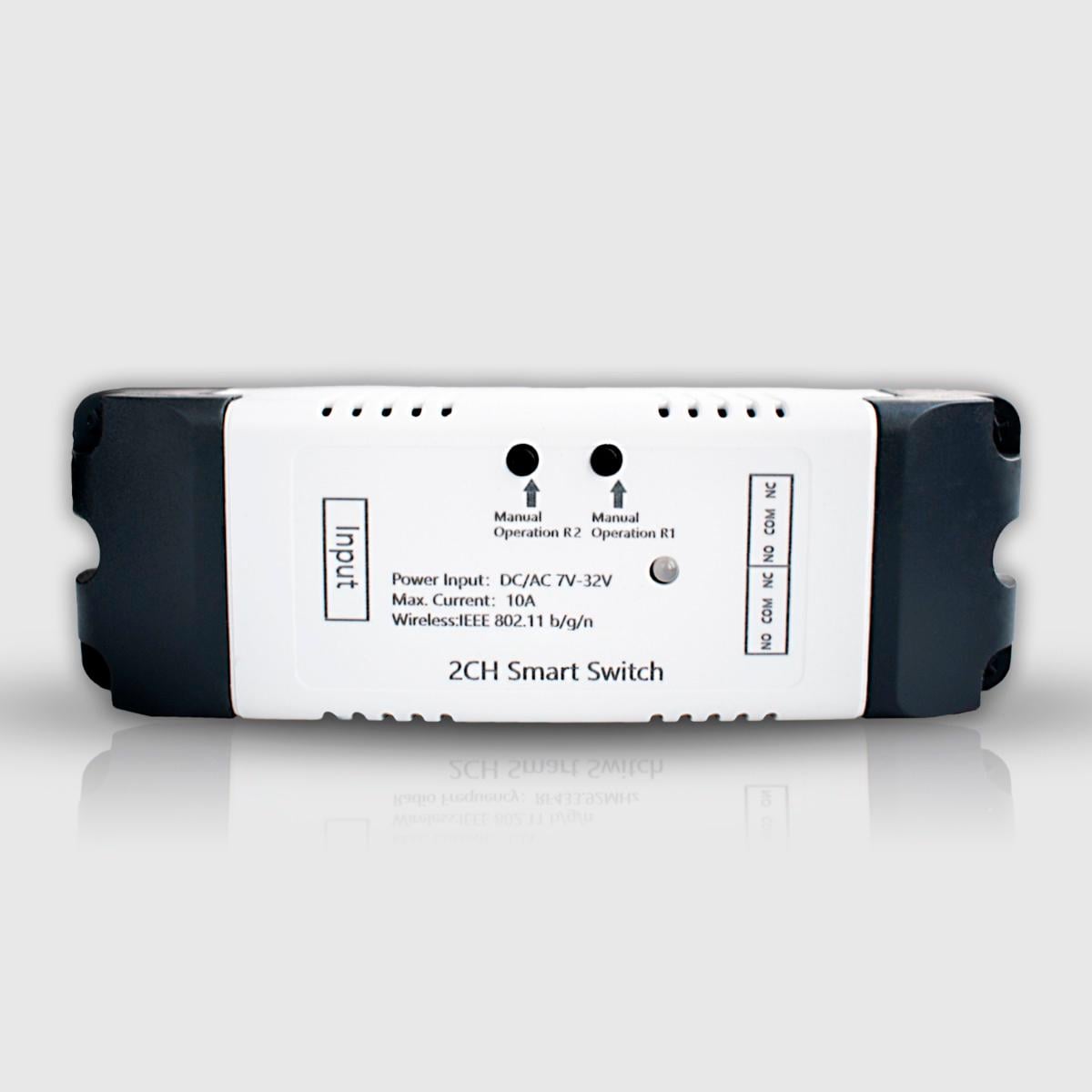 Реле двухканальное Wi-Fi с сухим контактом Ewelink (WH00401)
