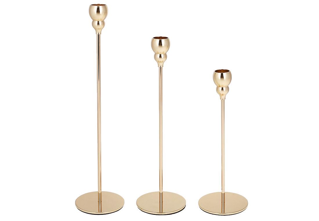 Набор подсвечников на высокой ножке 3 шт. 22,5/27,5/32,5 см (448-029)
