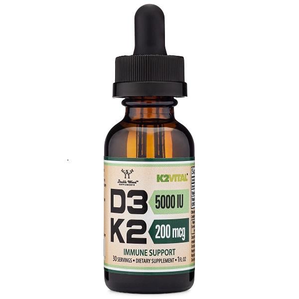 Комплекс Вітамін D3+K2 Double Wood D3 5000 IU + K2 200 mcg Liquid Drop 30 мл 30 порцій