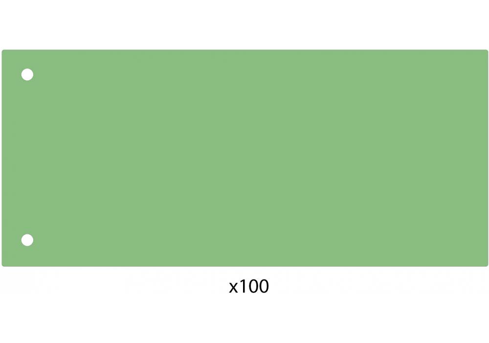 Розділювач листів Economix 240х105 мм пластик 100 шт. Зелений (E30811-04) - фото 2