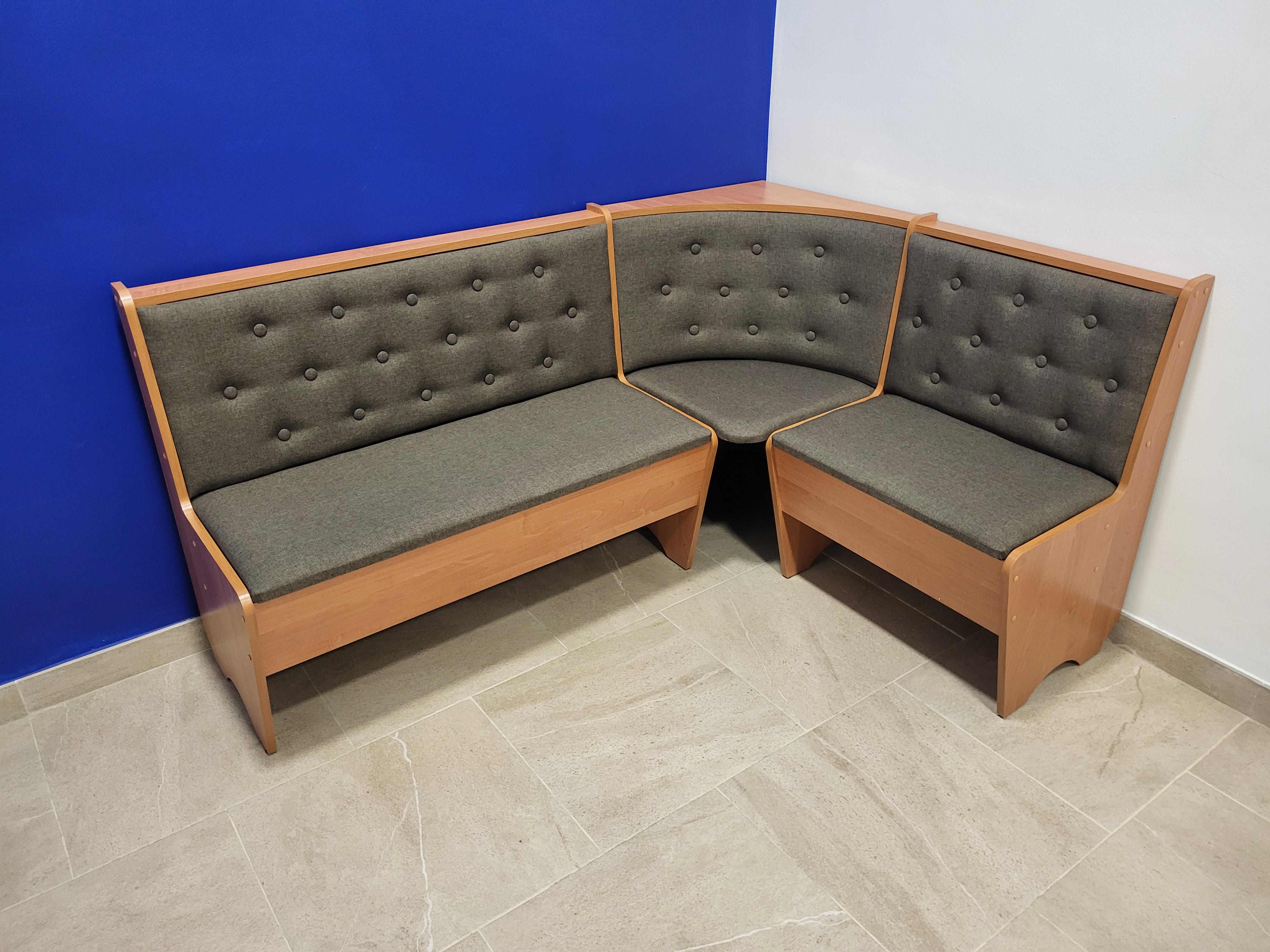 Кухонный уголок Mebel-Service ткань Дорандо темный ДСП 153,5х113,5 см Ольха (K-DT-V)