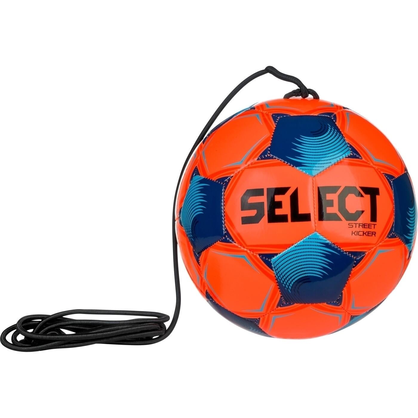 Футбольный мяч на резинке Select STREET KICKER V26 оранжево-темно-синий Размер 4 099483-004