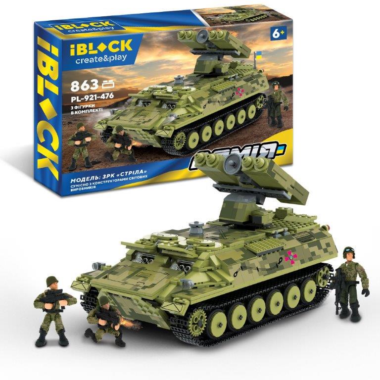 Конструктор Армія ЗРК Стрiла 863 деталей (DN- PL-921-476)