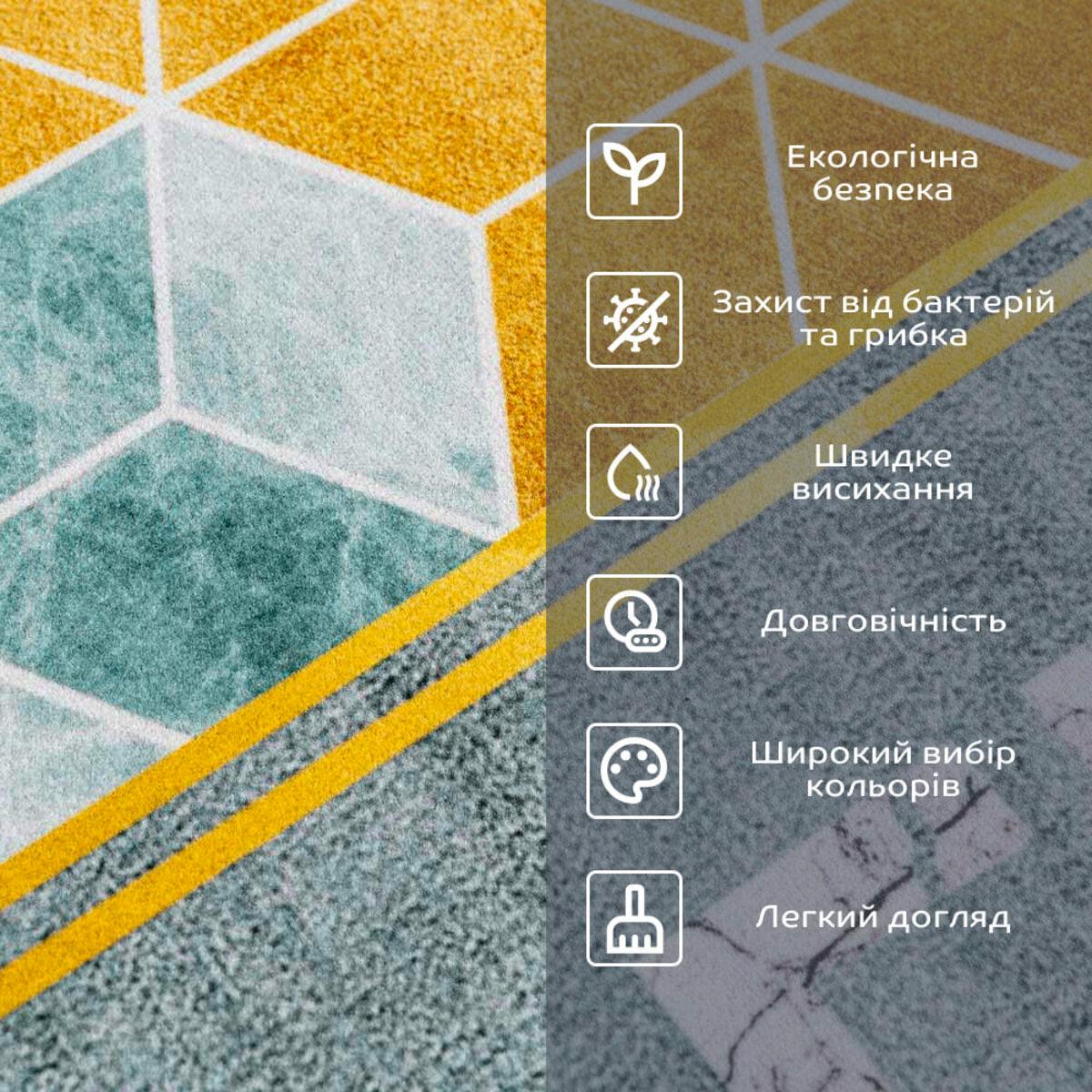 Коврик влагопоглощающий кубики Welcome 38x58 см x 3 мм D (SW-00001561) - фото 4 Коврик влагопоглощающий кубики Welcome 38x58 см x 3 мм D (SW-00001561) - фото 4