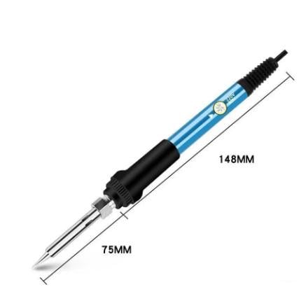 Паяльник електричний 60 Вт з європейською вилкою та з регулюванням температури - фото 4