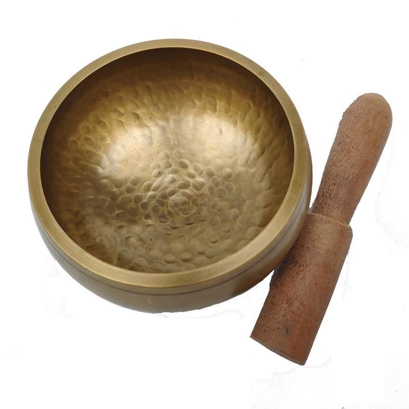 Співоча тибетська чаша кована 5х11 см Жовтий (В1237а) - фото 4