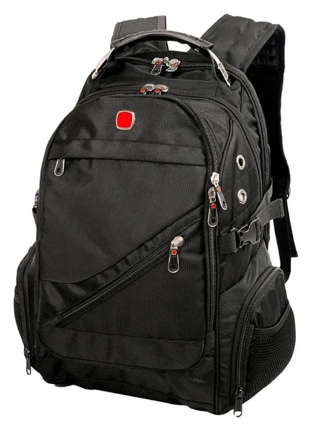 Рюкзак Travel Bag 8810USB 36 л с дождевиком Черный (4584)