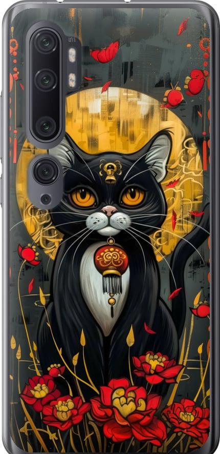 Чехол на Xiaomi Mi Note 10 China Cat (6134t-1820-42517)