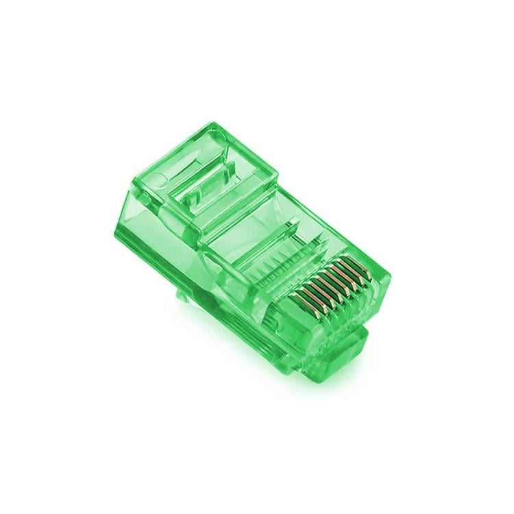 Конектор Merlion RJ-45 8P8C UTP Cat-5 Q100 100 шт. Green (33676) Конектор Merlion RJ-45 8P8C UTP Cat-5 Q100 100 шт. Green (33676)