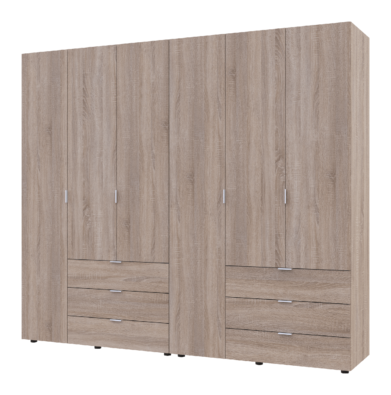 Комплект шкафов Doros Гелар 2 шт. 232,4х49,5х203,4 см Дуб сонома (DRS-011112)