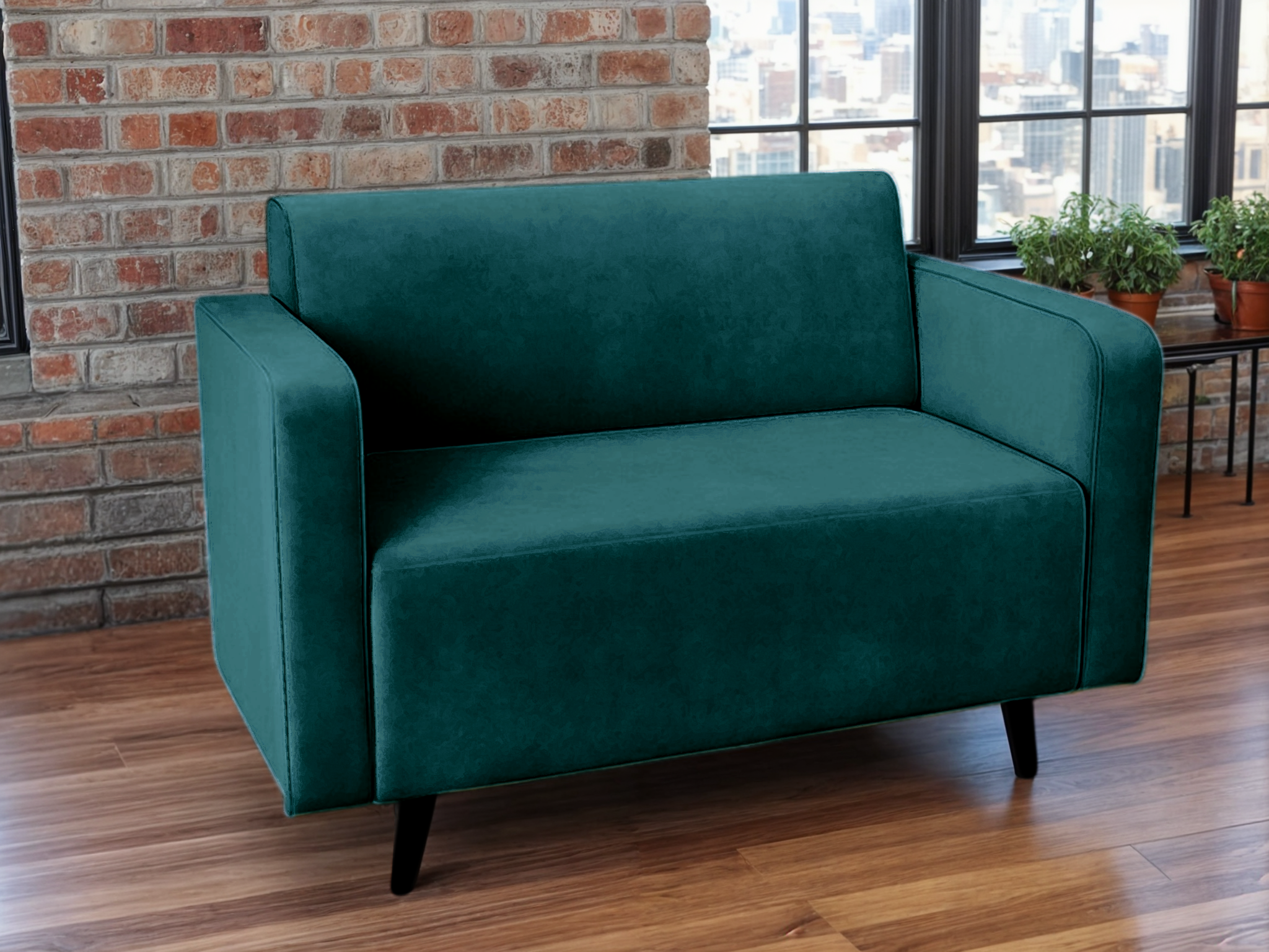 Диван офисный Tobi Sho Тайм с подлокотниками велюр Крокус 1260х680х770 мм Морская волна (Морская волна/88) Диван офисный Tobi Sho Тайм с подлокотниками велюр Крокус 1260х680х770 мм Морская волна (Морская волна/88)