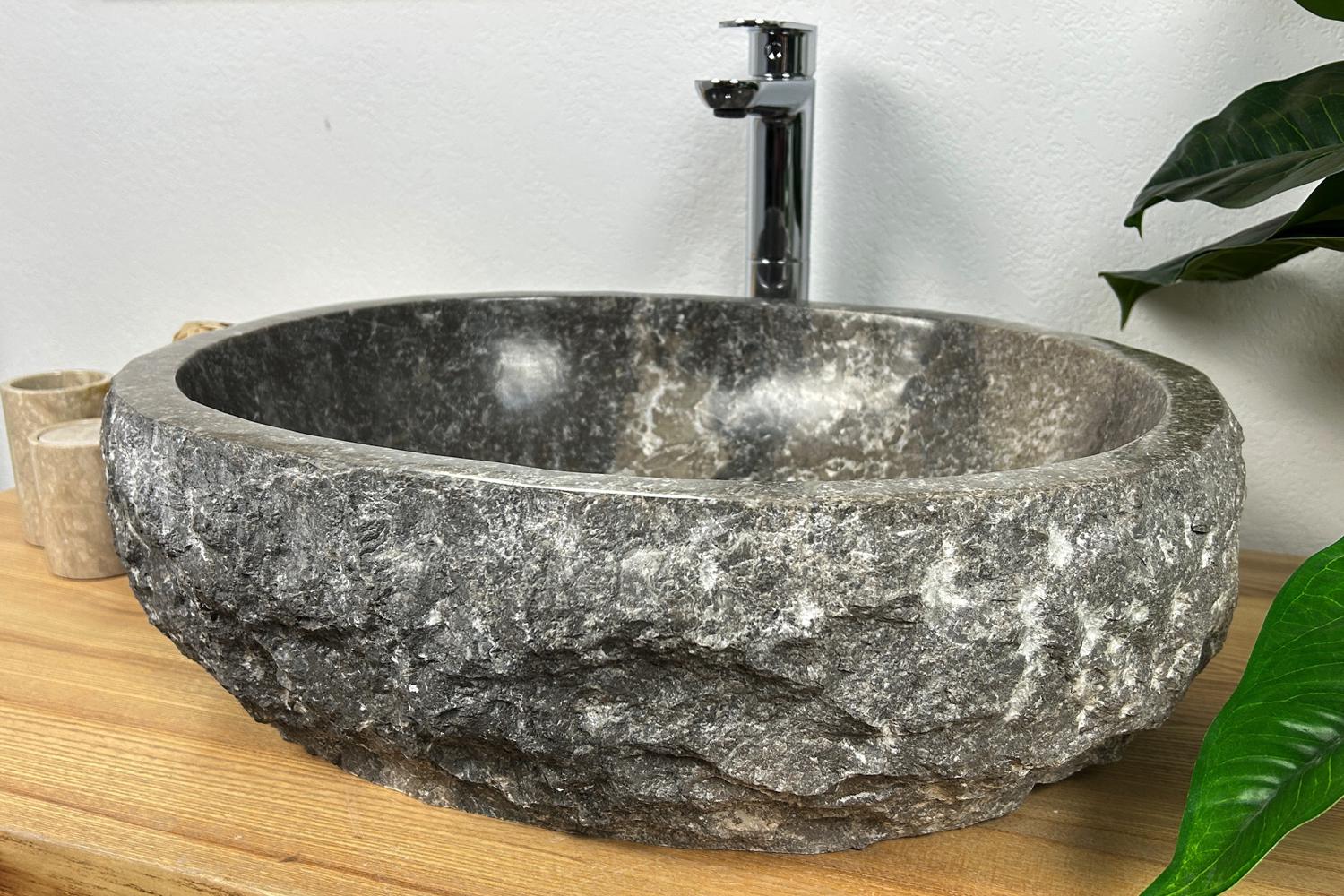 Умивальник накладний з мармуру з унікальною текстурою 53х43х16,5 см Сірий (25167780) - фото 5 Умивальник накладний з мармуру з унікальною текстурою 53х43х16,5 см Сірий (25167780) - фото 5