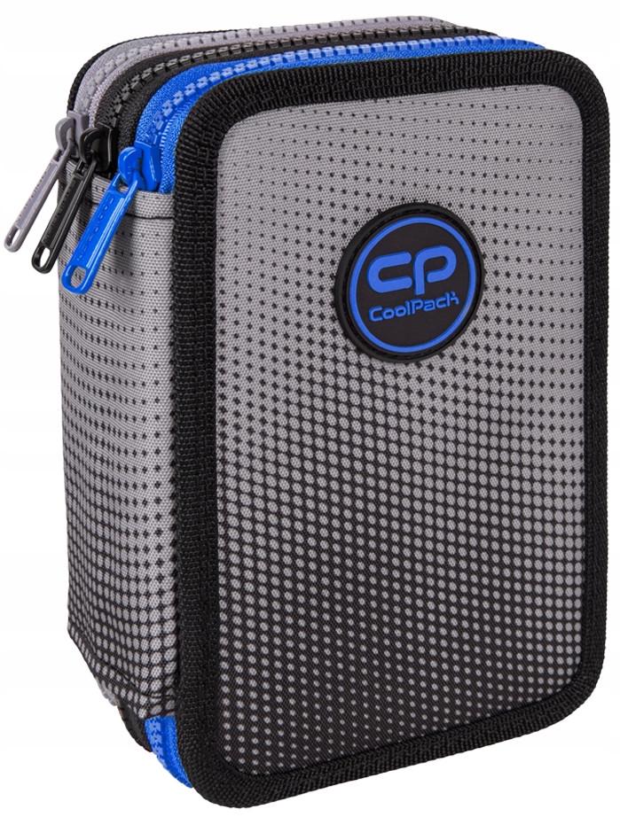 Пенал шкільний Coolpack Jumper 3 розкладний тришаровий Сірий