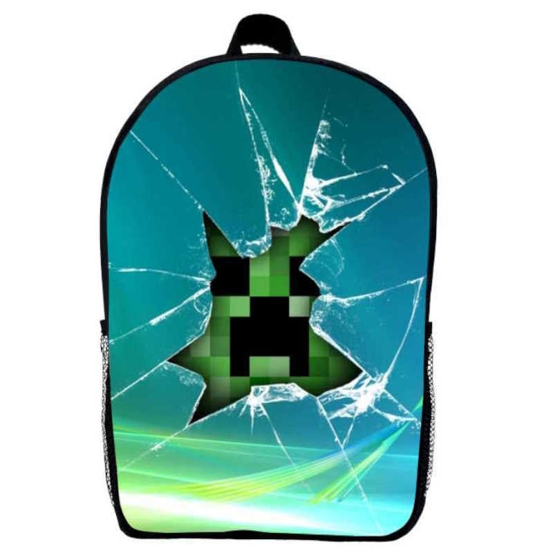 Шкільний рюкзак дитячий з принтом Minecraft M06 29х21х9 см 5 л Чорний (2181713722)