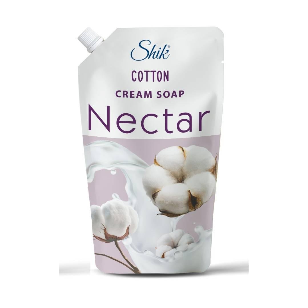 Крем-мыло жидкое Shik Nectar хлопковое дой пак 460 г