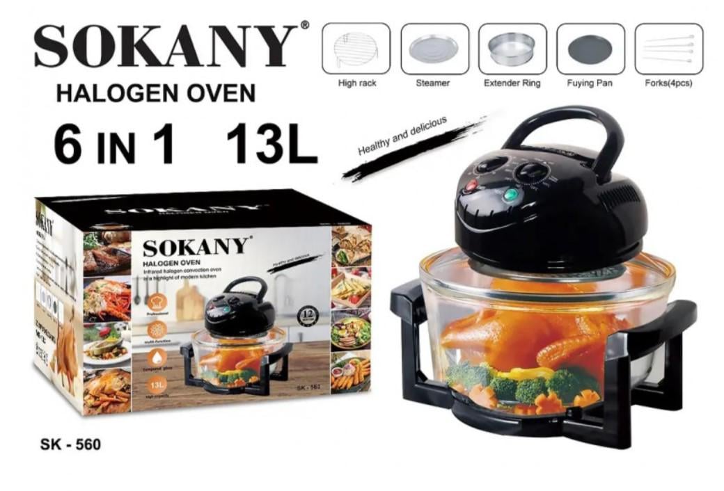 Аэрофритюрница Sokany SK-560 13 л 1400 Вт - фото 3