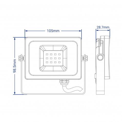 Прожектор Feron LL-6010 светодиодный 10W - фото 4