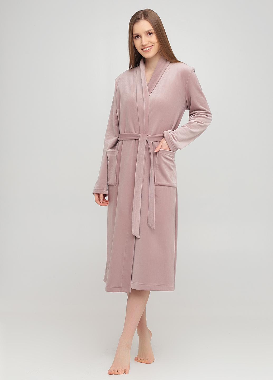 Халат Fleri F60109-62 L Пудра розы