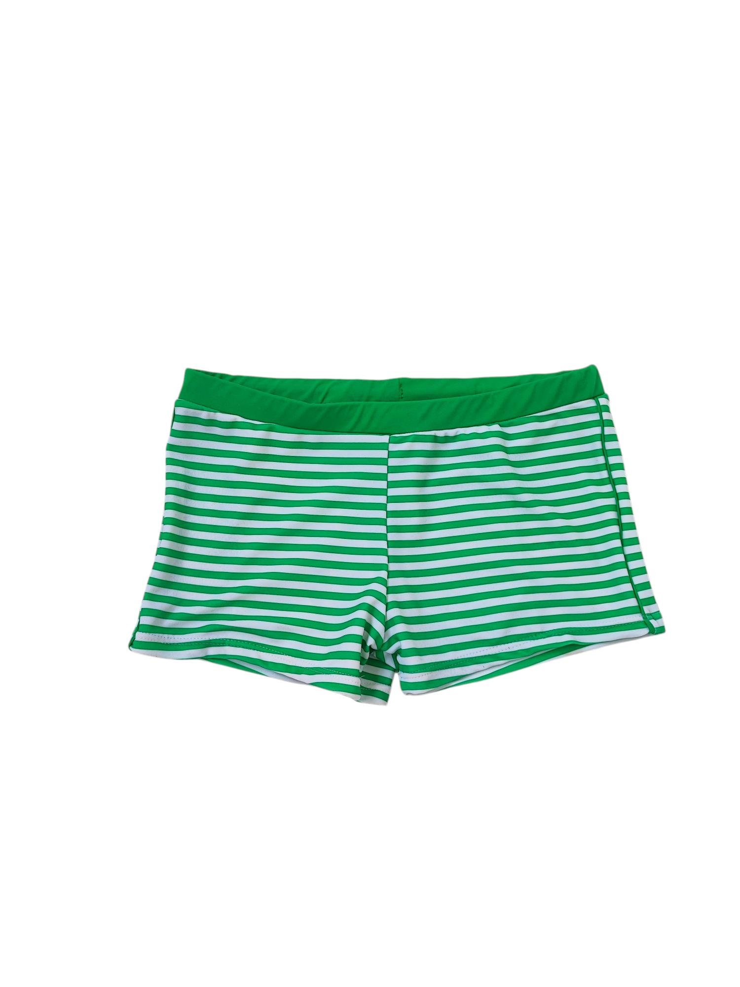 Плавки-шорти підліткові для хлопчика OVS 140 см Зелено-білий (250605038)