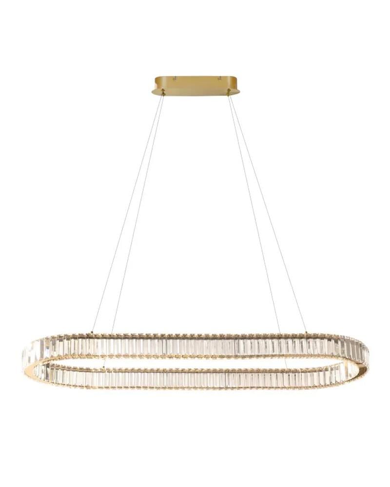 Люстра Azzardo AZ6711 Spark Oval LED 2x71W 3000K-6000K IP20 Золотой (35983631) Люстра Azzardo AZ6711 Spark Oval LED 2x71W 3000K-6000K IP20 Золотой (35983631)