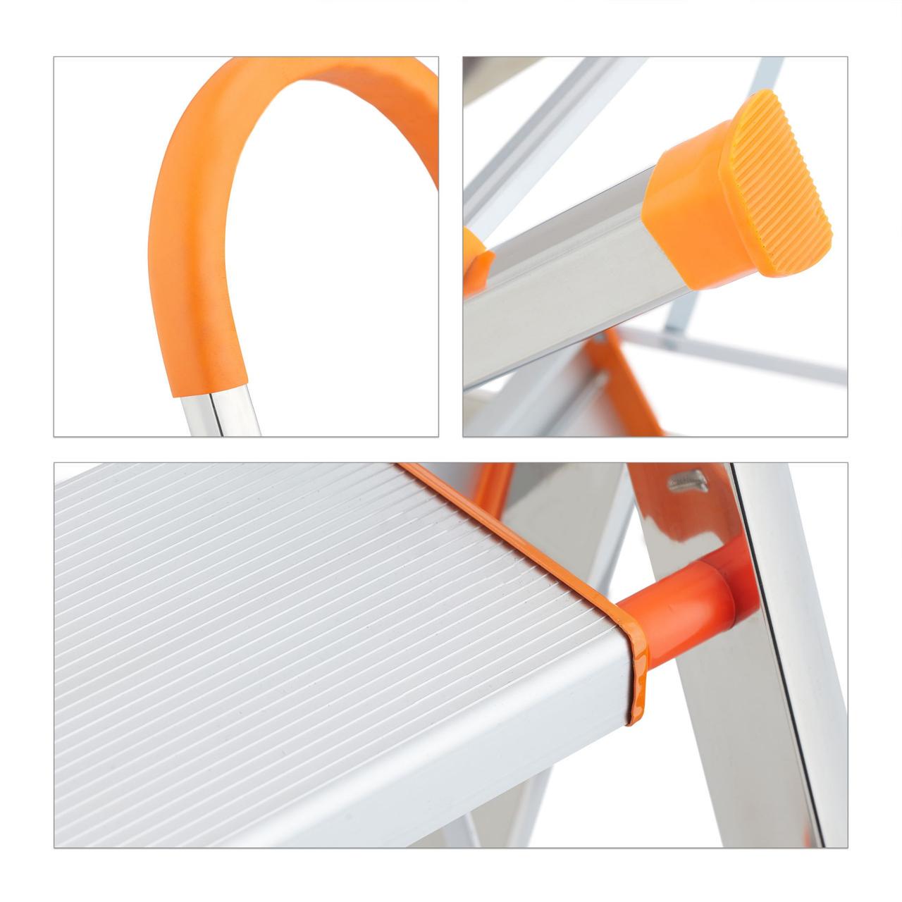 Стремянка раскладная Relaxdays на 3 ступени - фото 8 Стремянка раскладная Relaxdays на 3 ступени - фото 8