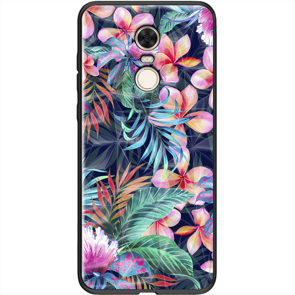 Чехол BoxFace Xiaomi Redmi 5 Plus flowers in the tropics Черный силикон с призмой (32522-up1971-37867)