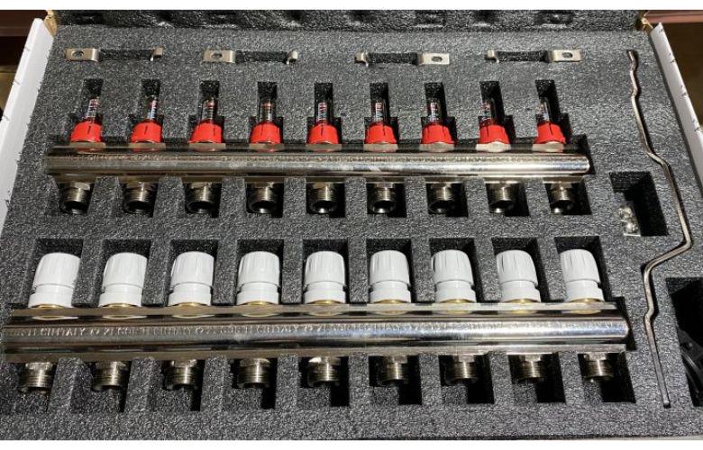 Колекторна група Zegor QS-1891 з витратомірами та євроконусам 1"х3/4" 9 виходів (13449594) - фото 7 Колекторна група Zegor QS-1891 з витратомірами та євроконусам 1"х3/4" 9 виходів (13449594) - фото 7