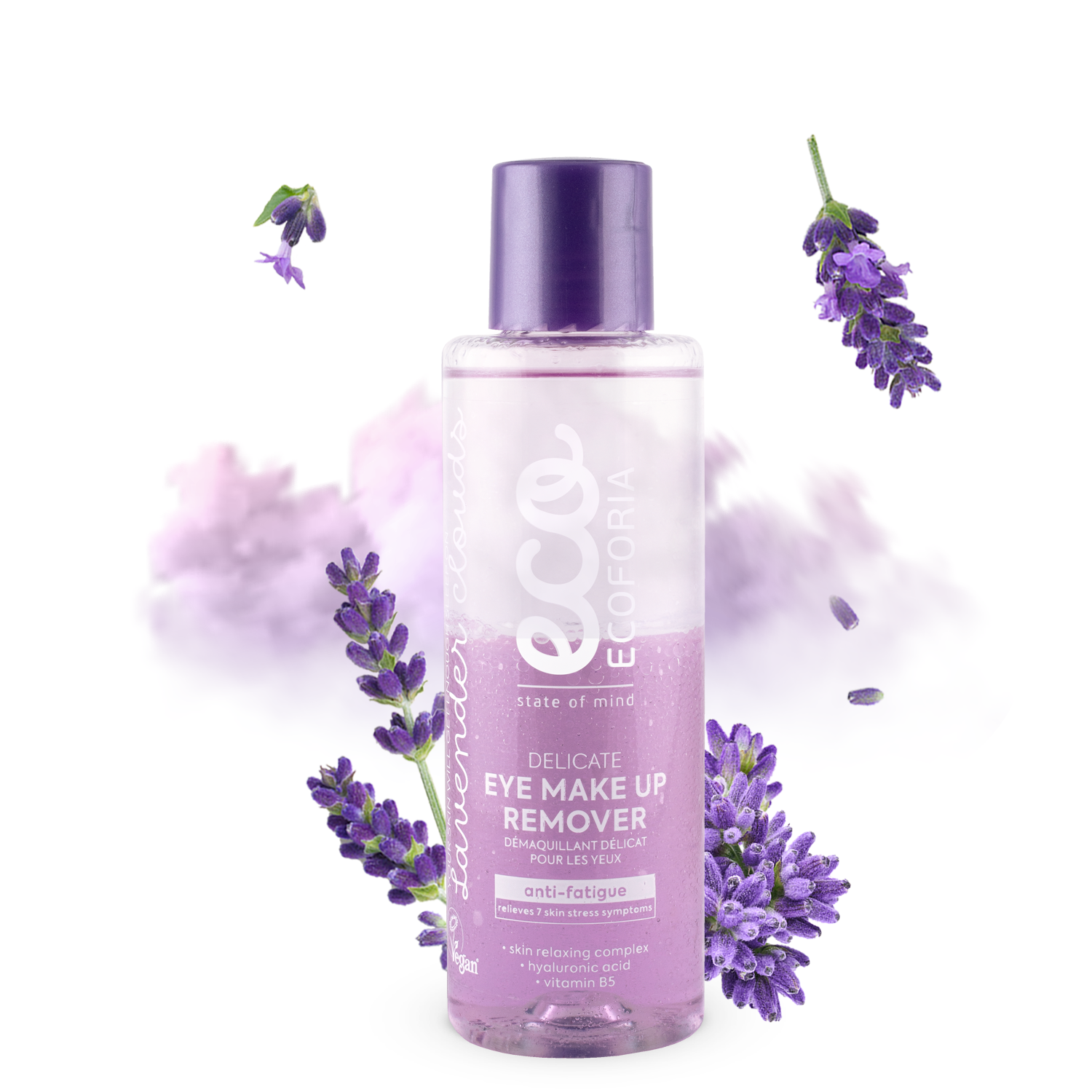 Засіб для зняття макіяжу з очей Ecoforia Lavender Clouds Делікатний 150 мл Засіб для зняття макіяжу з очей Ecoforia Lavender Clouds Делікатний 150 мл