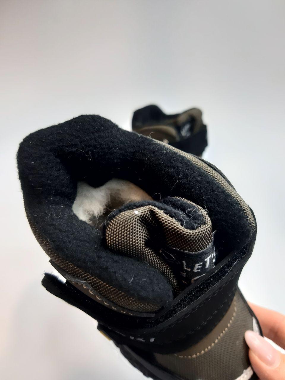 Ботинки зимние TOM.M для мальчика р. 24 15,5 см Хаки (01446 D) - фото 2 Ботинки зимние TOM.M для мальчика р. 24 15,5 см Хаки (01446 D) - фото 2