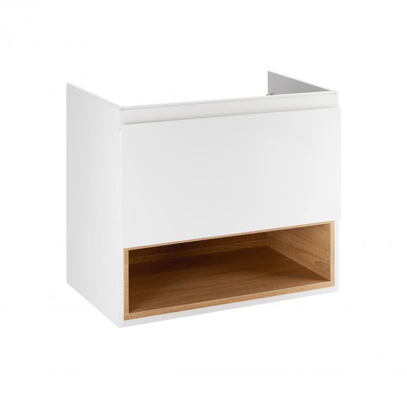 Тумба підвісна Q-tap Robin 600х580х437 White/Whitish oak QT1374TPВ6001WWO (13771)