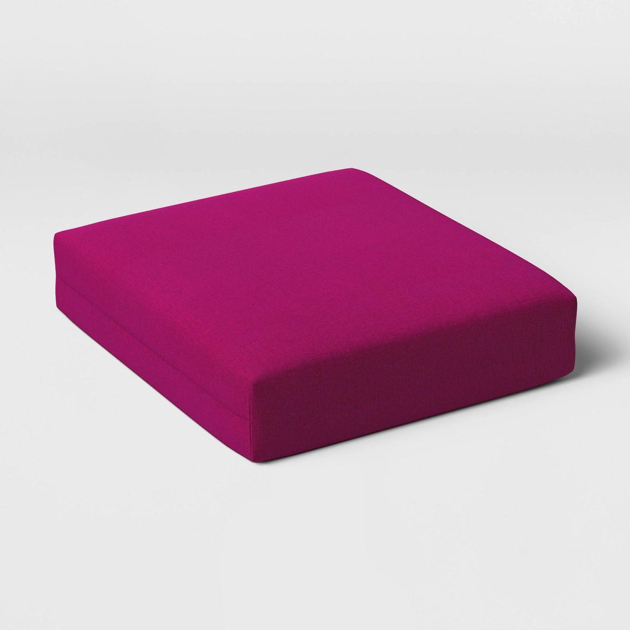 Подушка на стул/скамейку BIG YETI 100x10x100 см квадратная ткань нейлон Малиновый (1526598844)