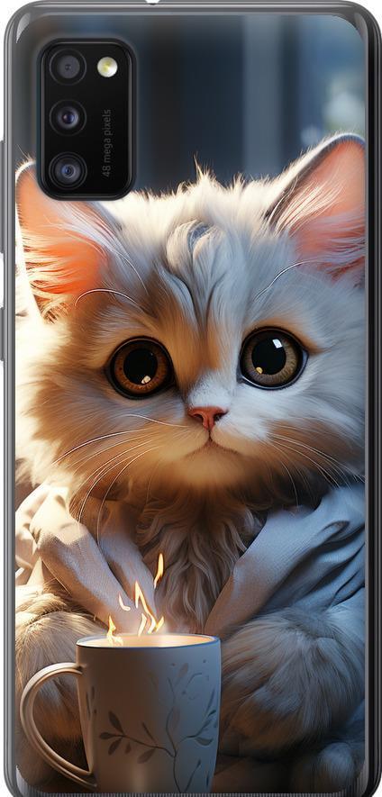 Чехол на Samsung Galaxy A41 A415F White cat (5646t-1886-42517)