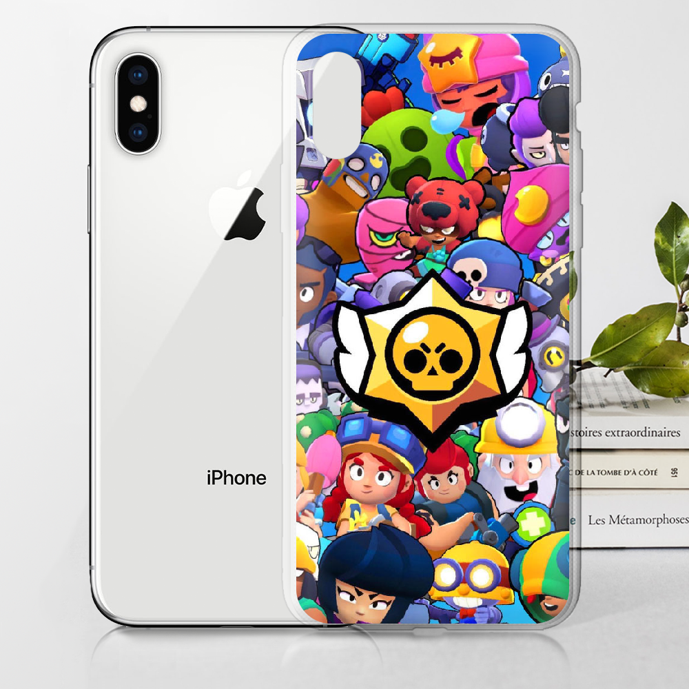 Чохол Boxface iPhone X Brawl Stars Прозорий силікон (32139-up2389-32139) - фото 2