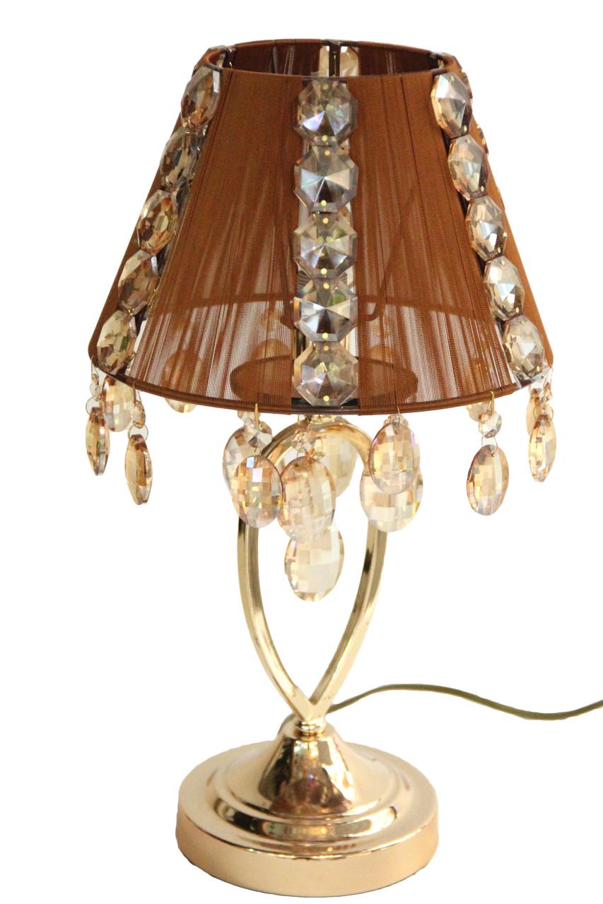 Лампа настольная классическая SVLIGHT 51280 с хрусталем Золотой/Коричневый/Янтарный Лампа настольная классическая SVLIGHT 51280 с хрусталем Золотой/Коричневый/Янтарный
