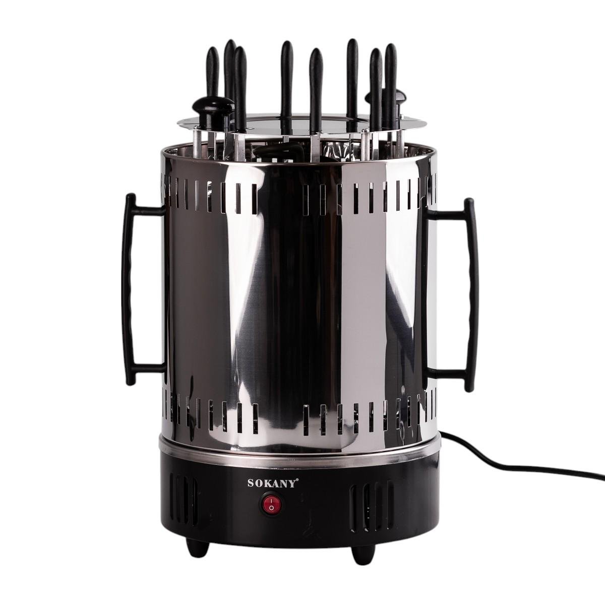 Електрошашличниця Sokany вертикальна 8 шампурів аерогриль 1500 Вт (SK-6113) - фото 7