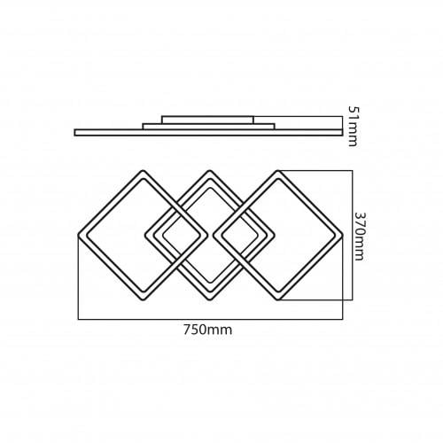 Люстра HOROZ ELECTRIC LED Monza 40 W 4000K Хром (019-059-0040) - фото 2