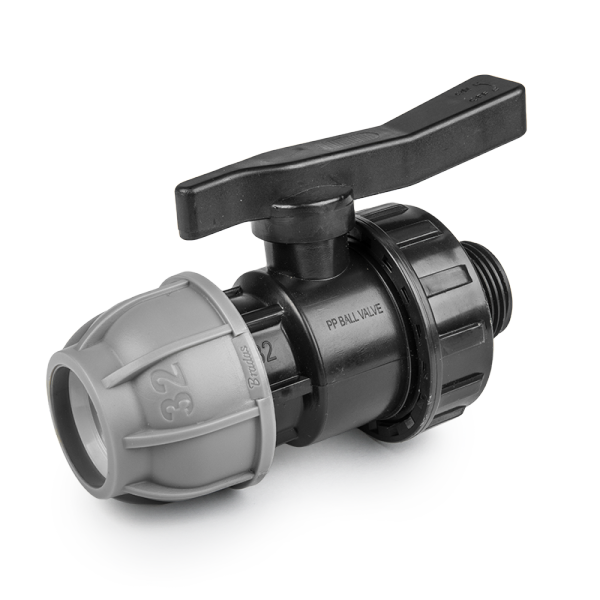 Кран для труб PE PN10 32 мм/РЗ 1" (4570-5bc72)