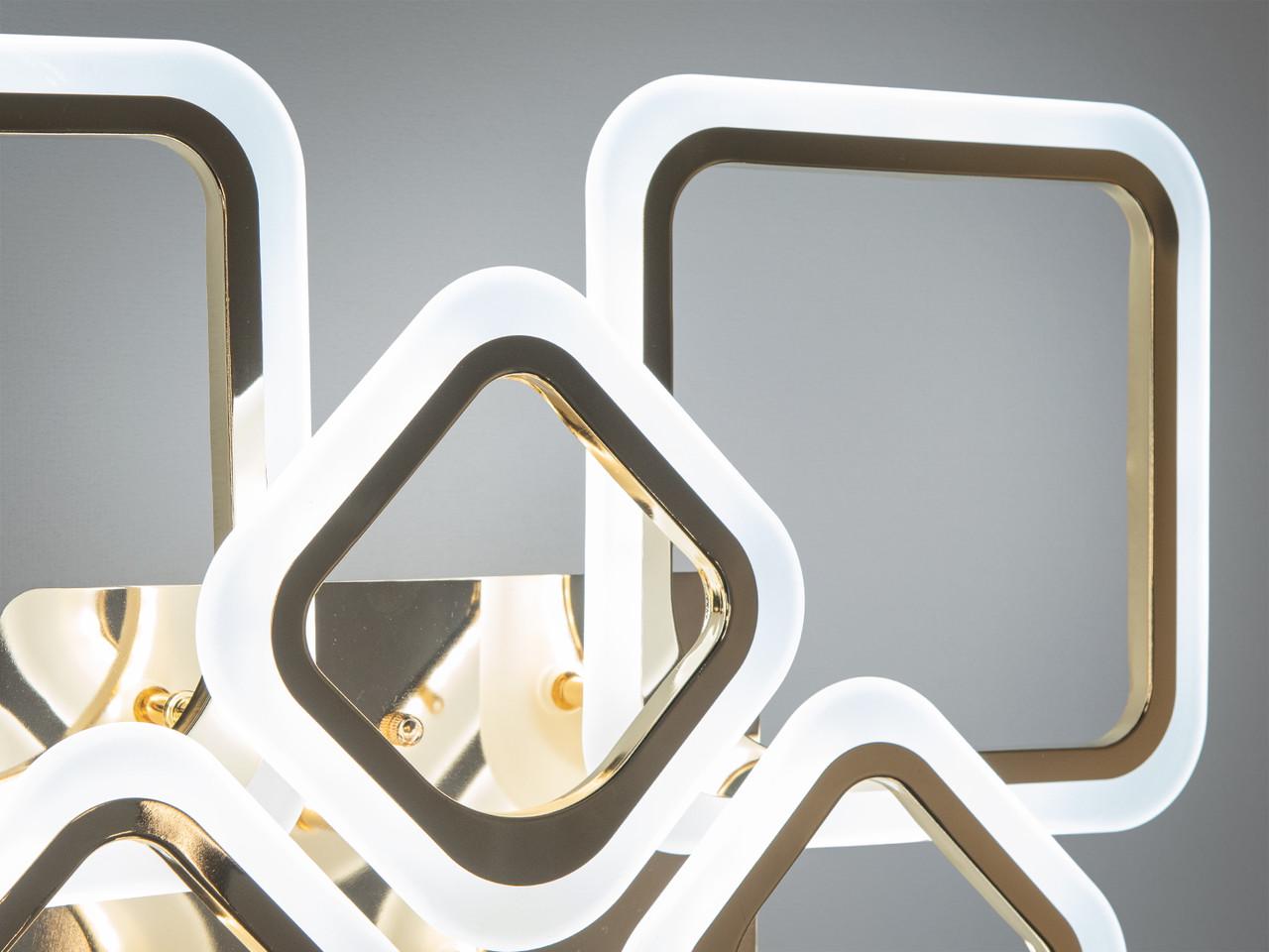 Люстра LED в спальню с пультом HA8060-4+4GDIM-LS 105W на 15 м2 Золотой (2580315120) - фото 4 Люстра LED в спальню с пультом HA8060-4+4GDIM-LS 105W на 15 м2 Золотой (2580315120) - фото 4