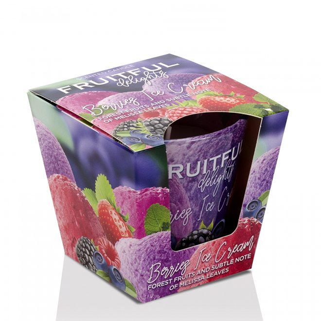 Свічка ароматична Flora Fruitful Delights Berries Ice Cream (28811)