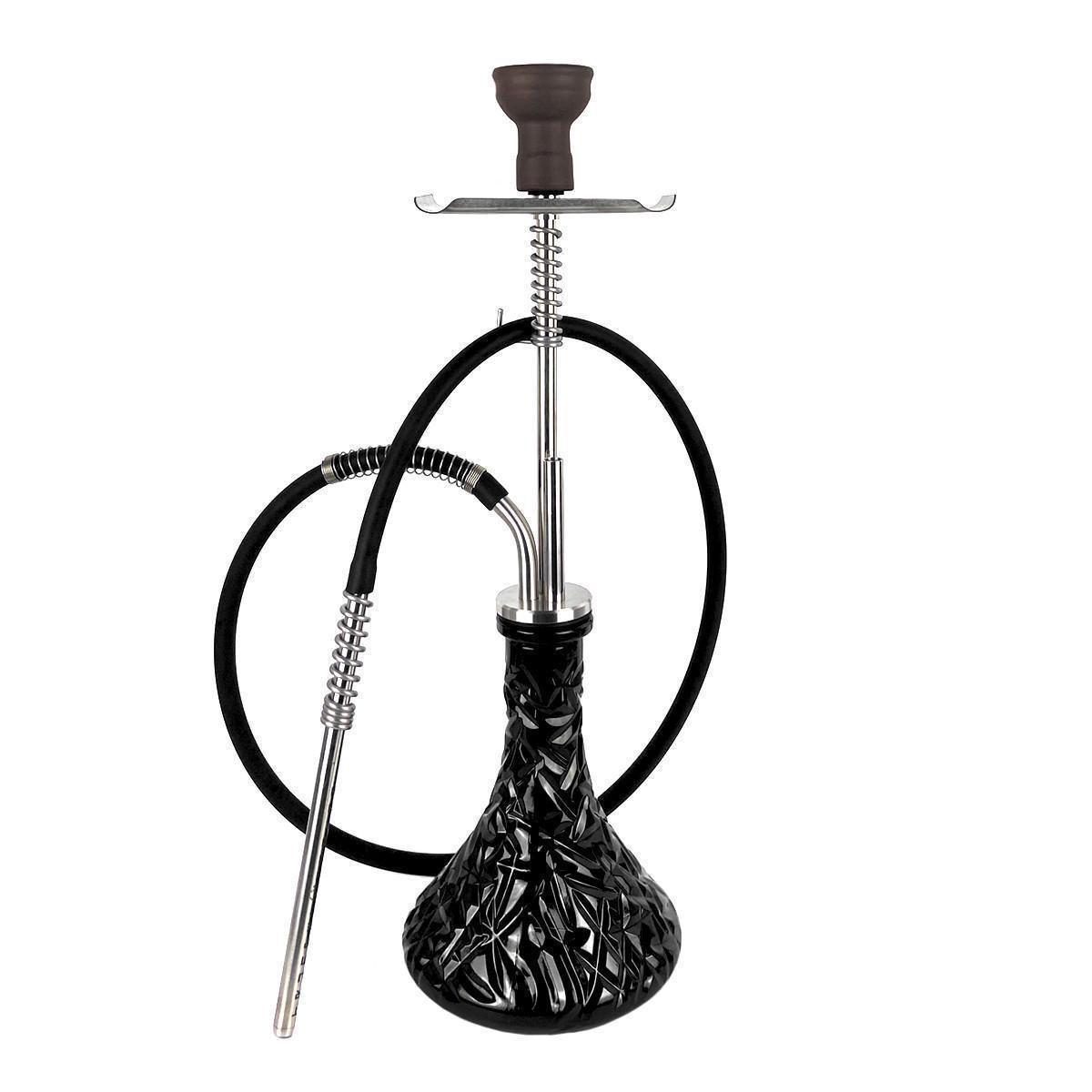 Кальян Hookah Trumpet Silver колба Crystal Black
