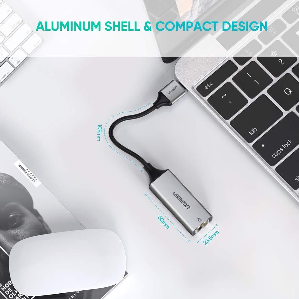 Внешняя сетевая карта USB 3.0 Gigabit Ethernet LAN RJ45 Ugreen 50922 10/100/1000 Mbps - фото 6